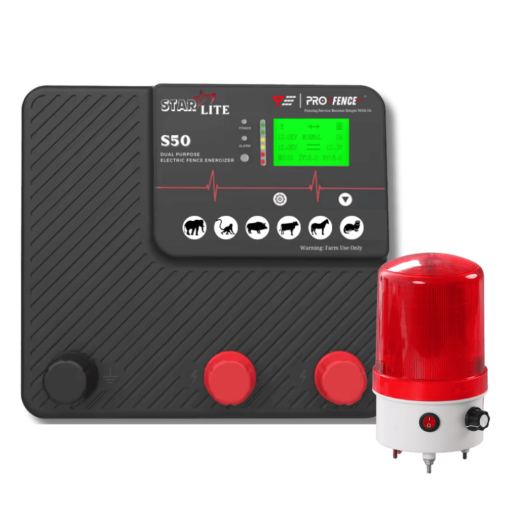 StarLite S50 5 J Electric Fence Energizer with Alarm Accessory